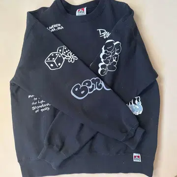 BEN DAVIS 블랙 맨투맨