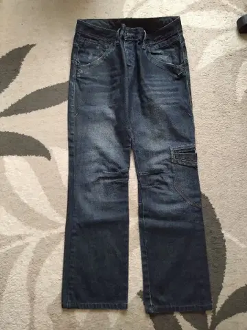 ZARA 카고 스타일 다크 블루 데님 34 사이즈