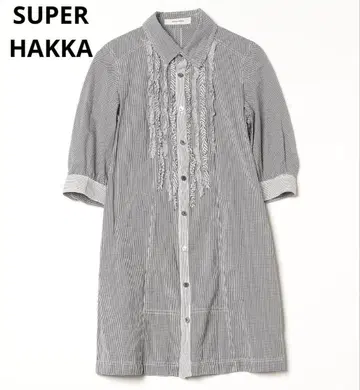 SUPER HAKKA 깅엄 체크 셔츠 원피스