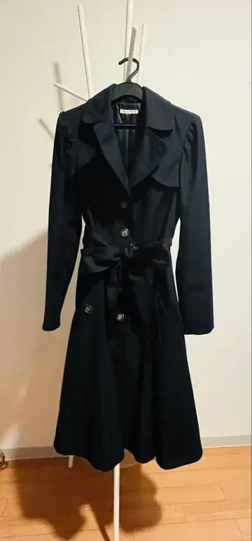 새상품급 WILLSELECTION 블랙 트렌치코트