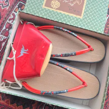 노포 오사카 텐구 고급 오동나무 일본 나막신 원박스 포함 미사용