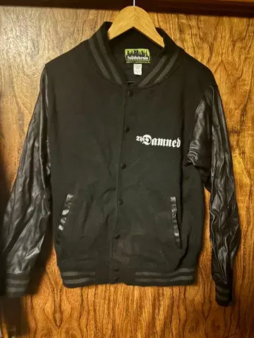 fuido brain 스컬 프린트 바시티 자켓 S