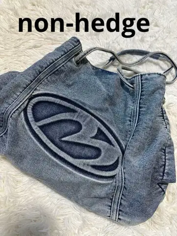 non-hedge의 데님 백