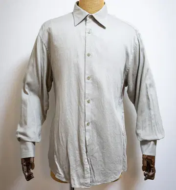 90'sVan Heusen 그레이 셔츠 L 긴팔 M 빈티지 VINTAGE