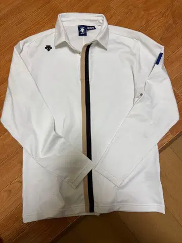 데상트 골프 긴팔 피케 셔츠 속기모