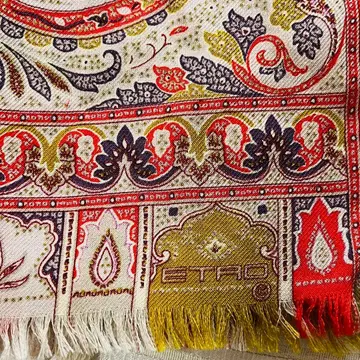 ETRO 페이즐리 무늬 숄 이탈리아제