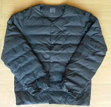 무인양품 경량 다운 노카라 자켓 블랙 M 사이즈