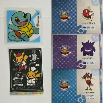 포켓몬 카페 코스터 스티커 런천매트 묶음 판매