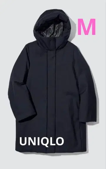 UNIQLO 하이브리드 다운 코트 블랙 M