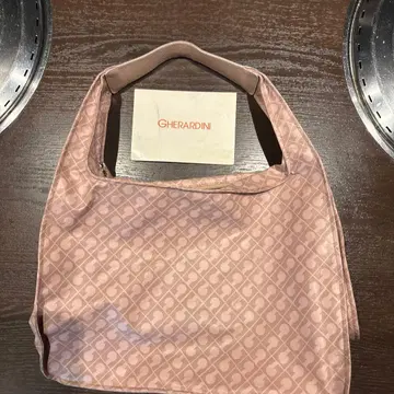 GHERARDINI 핑크 로고 숄더백