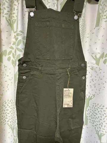 올리브색 살로펫 오버롤