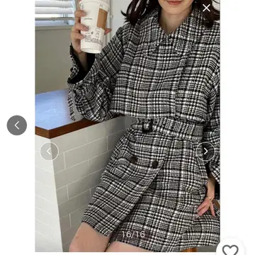 nice claup 2way 스탠드 카라 미들 코트