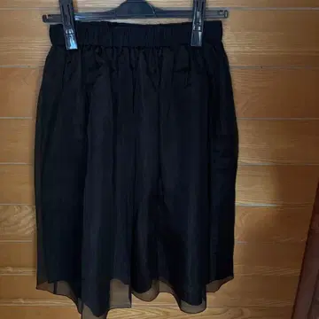 23구 블랙 플레어 스커트 무릎 기장