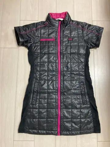 TIGORA 티고라 퀼팅 블랙 핑크 원피스 L 사이즈 골프웨어