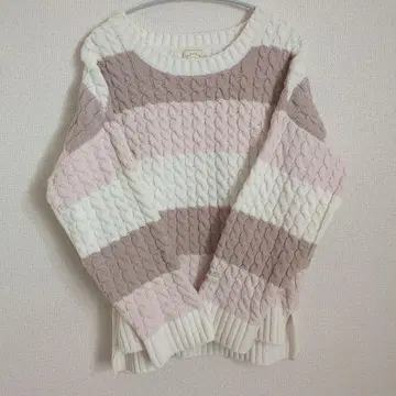 젤라또피케 스트라이프 스웨터 긴팔