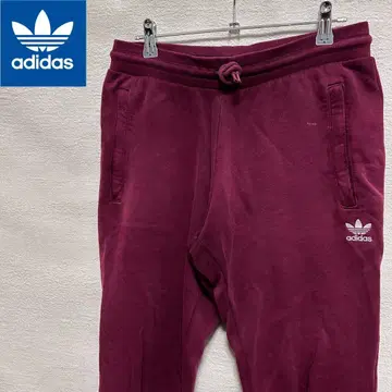 아디다스 오리지널 버건디 조거 팬츠 M 사이즈