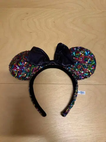 미키 귀 머리띠 (컬러풀 파란색)