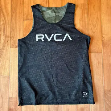 RVCA 탱크탑 블랙 카모플라쥬 리버서블