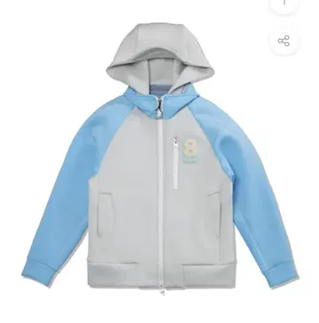 muta MARINE 본딩 후드티 그레이/블루 L 사이즈 (6)