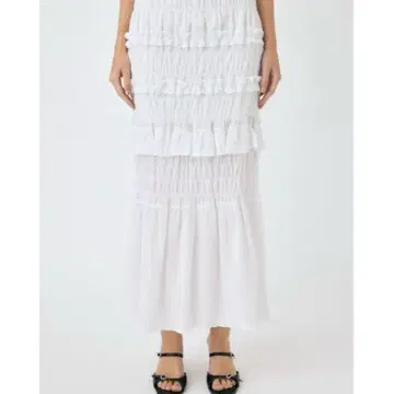 MOUSSY SHIRRING LONG 스커트