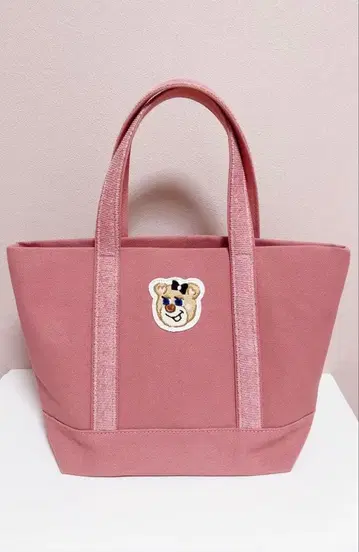 FEILER 페이러 올드 테디걸 핑크 토트백 소 사이즈