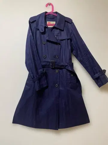 네이비 트렌치코트 벨트 포함