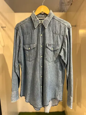 Wrangler 데님 셔츠 긴팔