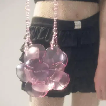 SUSAN FANG 3D PRINTED BEADED FLOWER BAG