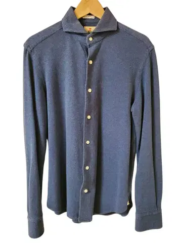 GUY ROVER 네이비 코튼 셔츠