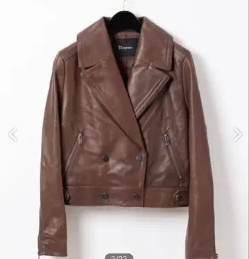 천연 가죽 라이더 자켓 그레이스 콘티넨탈 36