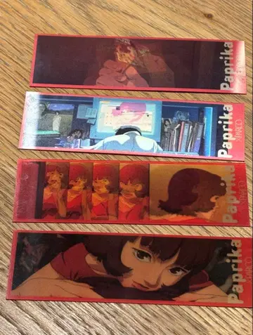 Paprika 애니메이션 북마크 4장 세트