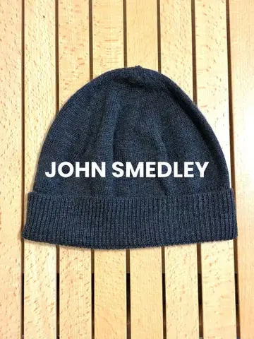 JOHN SMEDLEY 울 니트 모자 비니 차콜 그레이 [새상품급]