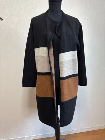 니트 롱 가디건