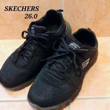 [ 26cm ] 남성용 스케쳐스 SKECHERS 스니커즈 블랙 경량