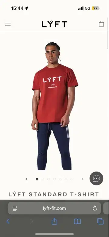 [ 새상품 미사용 ] LYFT T셔츠 red