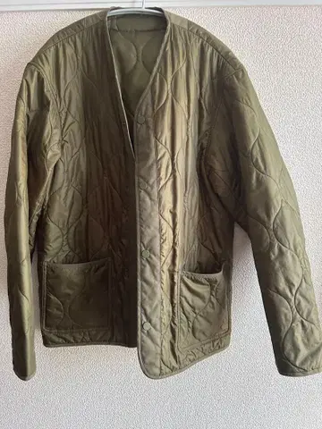 글로벌 워크 퀼팅 자켓 카키