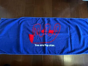 NEE 타월 페이스타월 머플러타월 파랑 빨간색