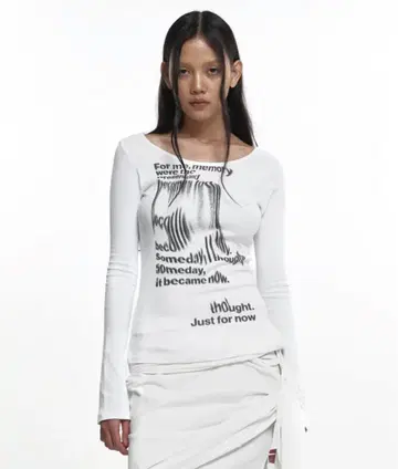 NACHE flow slim fit long sleeve ivory