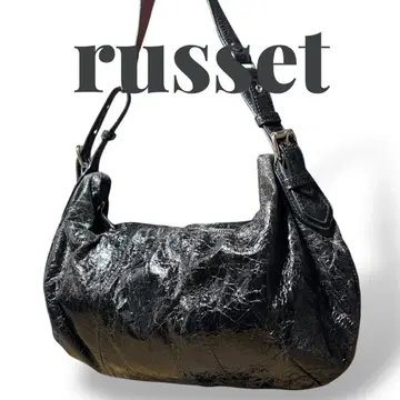 러셋 원 숄더백 하프문 블랙