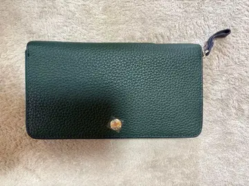 BARCOS 그린 가죽 장지갑