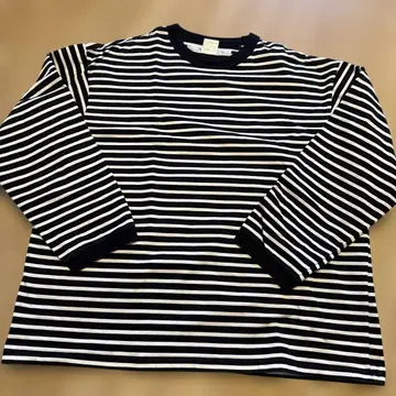 EEL Products 블랙 보더 롱 T