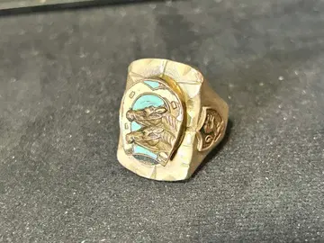 50s 빈티지 멕시칸 반지 말 구제 의류 바이커