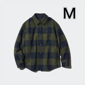 단종품 컨디션 최상 유니클로 오버 셔츠 자켓 네이비 올리브 M