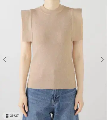 CLANE SQUARE SLEEVE KNIT TOPS