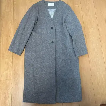 FRAMeWORK 그레이 롱 코트 38