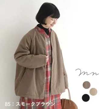 m.n 경량 충전솜 숏코트 스모크 브라운