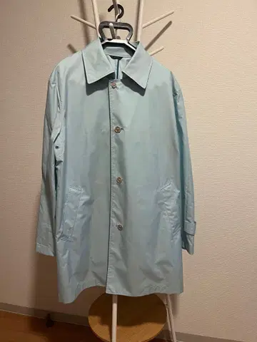 THISTLE 스카이블루 스텐카라 코트 (레인코트)