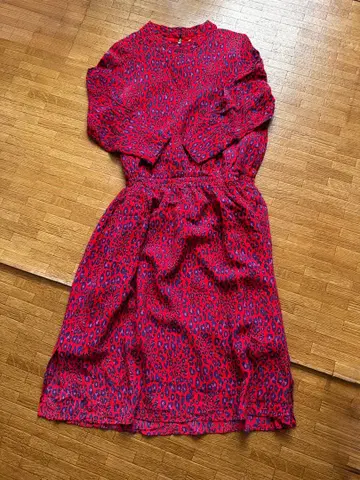 컨디션 최상 로즈버드 표범 무늬 레오파드 무늬 원피스