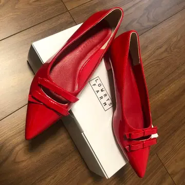 LOWRYS FARM 레드 스틸레토 펌프스