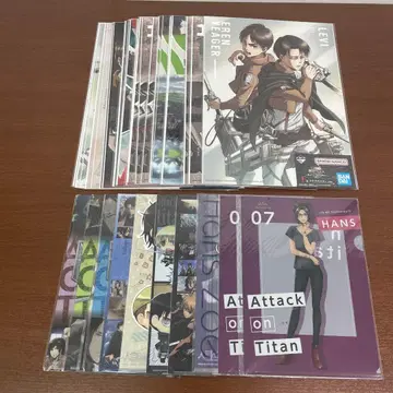 제일복권 진격의 거인 클리어 포스터 로손 클리어 파일 약 34점